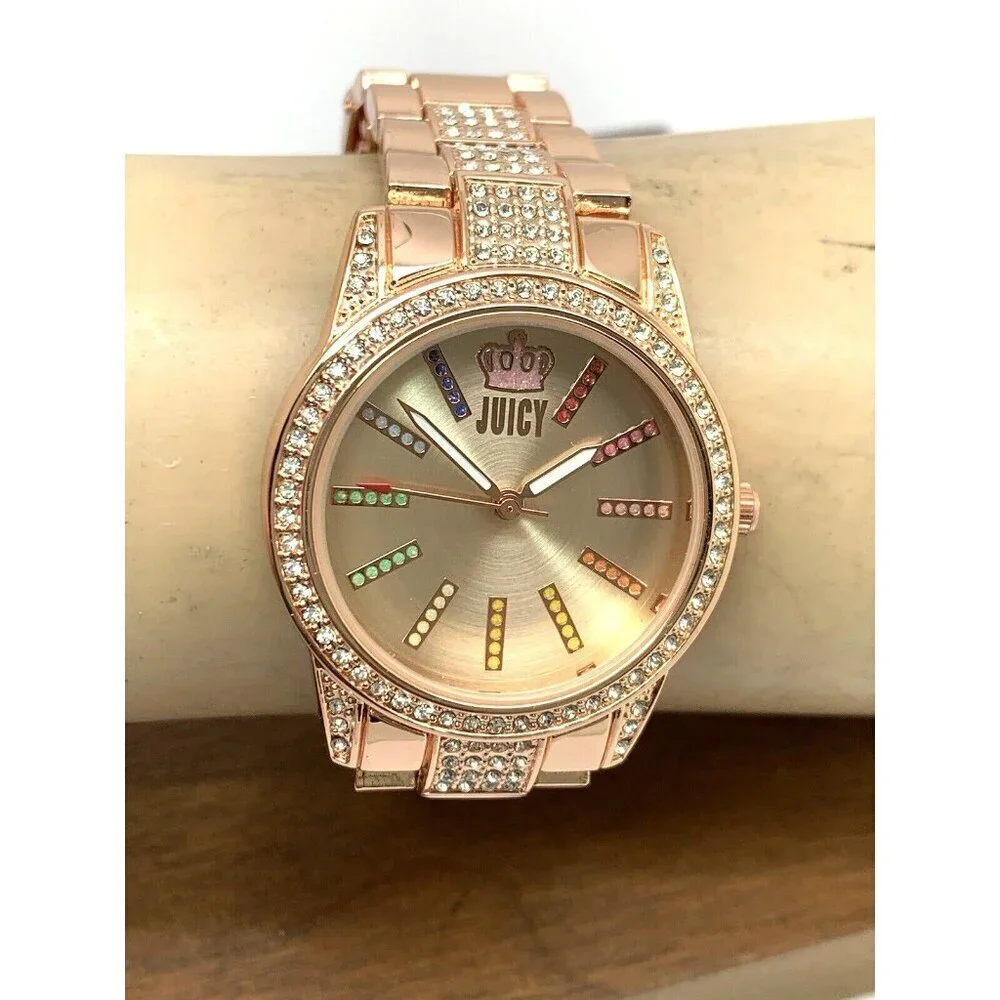 Juicy By Juicy Couture Women's Watch JC/5014 Quartz Rose Gold Steel 34mm